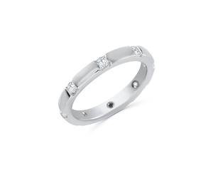 Anello Veretta stelle cadenti donna in argento 925 con zirconi