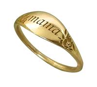 Anello Vibratore Anello Famiglia Commemorare Anello Moda Donna Donna Mama Gioielli Regalo Anelli Giorno Anelli Rossi (Gold, 10)