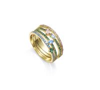 Anello Viceroy Argento Con Bagno D'Oro Donna Taglia 14 15121A014-39