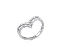 Anello Victory a V donna Anellissimo in argento 925 con zirconi