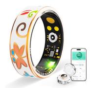 Anello vintage da uomo e donna, fitness tracker con cardiofrequenzimetro, monitoraggio del sonno, 8 modalità sportive, contapassi, IP68, impermeabile, batteria 5-7 giorni, custodia di ricarica