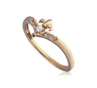 Anello Wishbone Con Perla Fleur De Lis ECFEW™