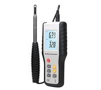 Anemometro a filo caldo da condotto, anemometro termico con display LCD retroilluminato, misuratore di velocità del flusso d'aria CFM/CMM palmare Misuratori di velocità del vento for HVAC Flusso d'ari