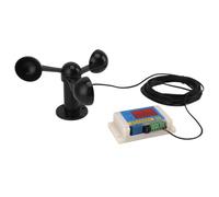 Anemometro alla gru a torre a 3 le, USB 5V 2-12 Dispositivo di allarme della velocità del leva per la misurazione della velocità del esterno nella centrale elettrica e nella