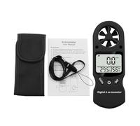 Anemometro, Anemometro a tre colori Mini termometro digitale portatile opzionale e igrometro(Noir)