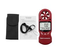 Anemometro, Anemometro a tre colori Mini termometro digitale portatile opzionale e igrometro(Rot)