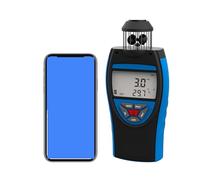 Anemometro, Anemometro digitale, indicatore di velocità del vento 0,3~42 m/s, volume d'aria medio HVAC, altitudine CFM, pressione barometrica