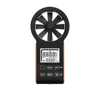 Anemometro, Anemometro digitale portatile 0.3-30m/s Misuratore di velocità del CFM Volume d'aria-10~45℃ Termometro Impermeabile Multifunzione con retroilluminazione,per misurare la velocità del vento