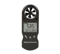 Anemometro, Anemometro digitale portatile 8 in 1 Velocità del,per misurare la velocità del vento(Black)
