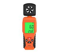 Anemometro, Anemometro portatile Rilevatore di velocità del Display digitale ad alta precisione Misuratore di portata della temperatura