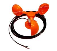 Anemometro con sensore di velocità del vento 100KM/H 14CM Tipo misurazione della a tre tazze fai da te 0-2V Tester Rilevatore energia eolica