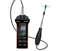 Anemometro digitale a filo di calore, Kethvoz HVAC, misurazione della velocità dell'aria CFM/CMM, flusso di vento 0-999900 ft3/min umidità di temperatura KE-5000Y
