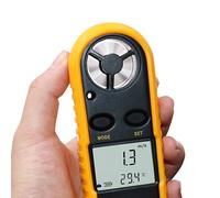 Anemometro Digitale Anemometro Portatile Antipolvere Facile da Leggere Display L
