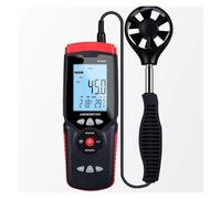 Anemometro digitale GT8907 Misuratore di velocità del vento for la attuale, temperatura, umidità, volume d'aria, direzione flusso, dati dell'angolo