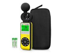 Anemometro digitale LC-881W - Misuratore di velocità del vento portatile 3 in 1 con misurazione umidità e temperatura, allarme WBGT for esterni