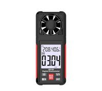 Anemometro digitale misuratore di velocità del vento portatile GD155 for misurare la, temperatura e il freddo con display LCD retroilluminato