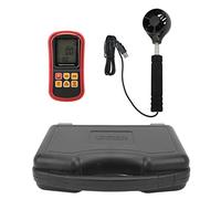 Anemometro Digitale Portatile Alta Precisione, Tester Velocità del Schermo LCD Retroilluminato, Lettura Rapida - Misurazione Precisa, Dati Retenuti, Ideale per Pesc