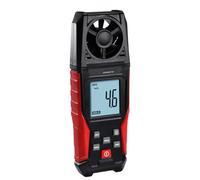 Anemometro digitale portatile per la velocità di Aria E temperatura, anemometro esterno ad alta precisione, mantenimento dati max/Min, indicatore della batteria.