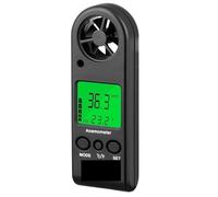 Anemometro, Misuratore di velocità del digitale LCD portatile Sensore anemometro portatile Misuratore di velocità del Tester del flusso d'aria HVAC CFM