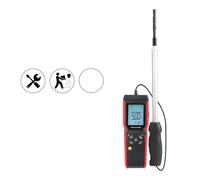 Anemometro portatile, Anemometro a filo caldo Misuratore di velocità del vento Design diviso Misurazione della temperatura del flusso di velocità
