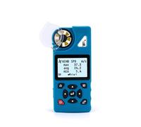 Anemometro portatile, Anemometro digitale, con memoria da 8000 Aata, 7 modalità di misurazione, controllo remoto della temperatura e dell'umidità
