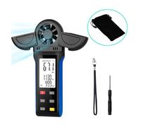 Anemometro portatile, Anemometro portatile con coperchio della paletta del rilevatore girevole, misuratore digitale della velocità del vento, tiro a segno da golf