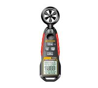 Anemometro portatile LCD 4 cifre 9999 Conteggio Anemometri digitali del vento 0~30,00 m/s Tester di temperatura for la misurazione della velocità