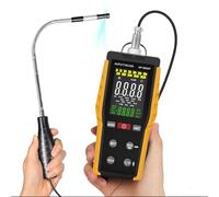 Anemometro Portatile, Misuratore di Vento HVAC Anemometro a filo Caldo con Velocità del Vento e Velocità del Flusso d'aria 0,1-30 m/s CFM/CMM Flusso del Vento 0-999900 MAX/MIN/AVG Temperatura e Displa