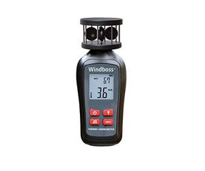 Anemometro Portatile Pratico Digitale Con Termometro Surf Vela Kite Direzione Vento Custodia