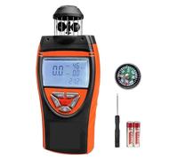 Anemometro portatile YF-8806 - Misuratore digitale della velocità del, display della temperatura, volume d'aria massimo/minimo/medio, direzione e bussola