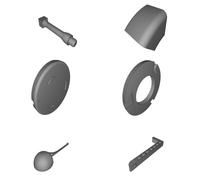 Anemometro Sensore Velocità Vento Kit DIY con Supporto Cuscinetto 608 3D