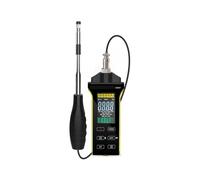 Anemometro termico: un anemometro digitale con un sensore telescopico a filo caldo che misura il flusso d'aria e la temperatura CFM/CMM.(5000Y)