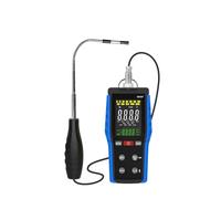 Anemometro termico: un anemometro digitale con un sensore telescopico a filo caldo che misura il flusso d'aria e la temperatura CFM/CMM.(9000F)