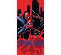anemone Asciugamano da bagno Spider-Man in cotone, telo da spiaggia, telo da spiaggia, 70 x 140 cm, Disney Marvel (D)
