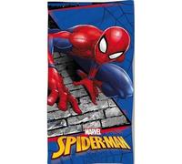 anemone Asciugamano da bagno Spider-Man in cotone, telo da spiaggia, telo da spiaggia, 70 x 140 cm, motivo: Marvel Disney (F)