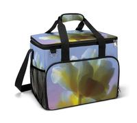 Anemone con petali gialli Camping Cooler Bag isolato Beach Coolers Portable Leak Proof Borse con tracolla