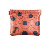 Anemone Fiore Vintage Cartoon Style Donna Pelle Portamonete Portafoglio Portatile Mini Portamonete Borse per le Donne Viaggio, Anemone fiore Vintage Cartoon Style, 1 formato, Stampa Art, Anemone fiore