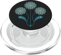 ANEMONE, fiori retrò vintage di metà secolo, moderni, blu acqua PopSockets PopGrip per MagSafe