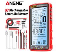 ANENG 681 Multimetro digitale professionale ricaricabile Tester di tensione senza contatto Misuratore di tensione AC/DC Tester di corrente schermo LCD
