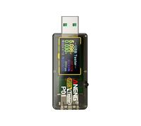 ANENG Misuratore di Tensione e Corrente USB di Tipo C, Tester Multifunzione per La Ricarica Rapida di Telefoni Cellulari e La Verifica Della CapacitÃ
