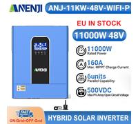 ANENJI 11000W 48V Solar Hybrid Inverter MPPT 160A On Grid Off Grid PV 60V-500VDC
