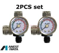 ANEST IWATA Air gauge 2 pezzi per pistola a spruzzo regolatore pressione valv...