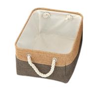 Anevous Scatola Portaoggetti 41x32x20cm, Cesto Portaoggetti Pieghevole in Tessuto con Corda di Cotone, Scatola in Tessuto per Riporre Giocattoli, Scaffali, Vestiti, Armadio, Caffè