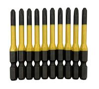 ANEX Color-Coded Impact Bit Set 10 pezzi AC-16M + 2 x 65 mm Made in Japan Tsu...