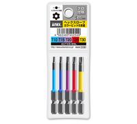 ANEX set di punte 1/4" T10/15/20/25/30 65 mm ACTX5-65L JIS Heavy duty Japan
