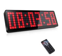 AnExer Timer da Palestra LED, 13.2" Grande Orologio da Parete Digitale | Timer Palestra con CountDown/Up Cronometro, Telecomando, Luminosità Regolabile per Soggiorno, Ufficio, Cucina, Aula, Palestra