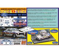 ANEXO DECAL 1/43 FORD ESCORT ARI VATANEN "COLIN MCRAE FOREST STAGES 2008" (04)