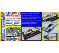 ANEXO DECAL 1/43 PORSCHE 962 C1 BELL STUCK HOLBERT LEMANS 1986 (04)