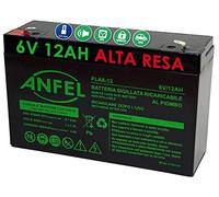 ANFEL 6V 12Ah Batteria al Piombo Ricaricabile sigillata ermetica Compatibile con 6V 10Ah per Auto Macchine Quad Moto per Bambini