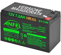 ANFEL Batteria Ricaricabile 12 Volt 7,2 ah HR Alta RESA da Cambio per USV APC Back-ups ES 700 ES 550 ups 750 APC RBC2 USV APC ups 650 Compatibile FG20722